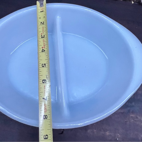 Fire King Dining Vintage Fire King Milk Glass Oval Divided Serving